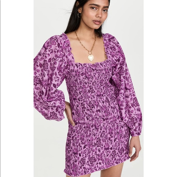 Free People Smock It To Me Minidress NWT! - Picture 5 of 13